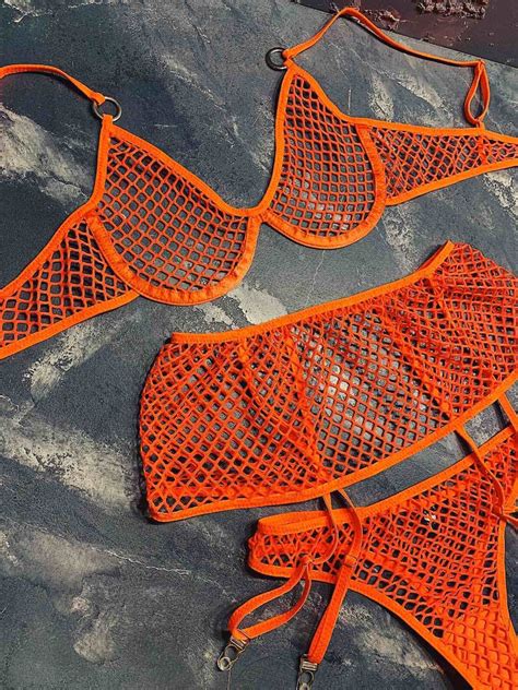 Fishnet Lingerie Erotic Lingerie See Through Lingerie Etsy