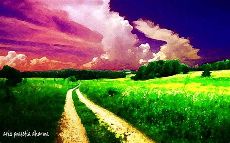 Membuat Lukisan Pemandangan Alam Dengan Photoshop Cs3 Aria Prasetia