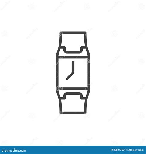 Wrist Watch Line Icon Stock Illustration Illustration Of Design