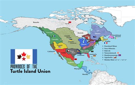 Turtle Islands Kanata Union And Her Provinces Imaginarymaps