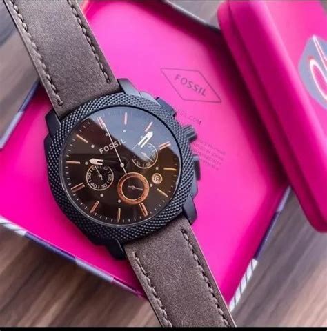 Fossil Machine Chronograph Fesyen Pria Jam Tangan Di Carousell