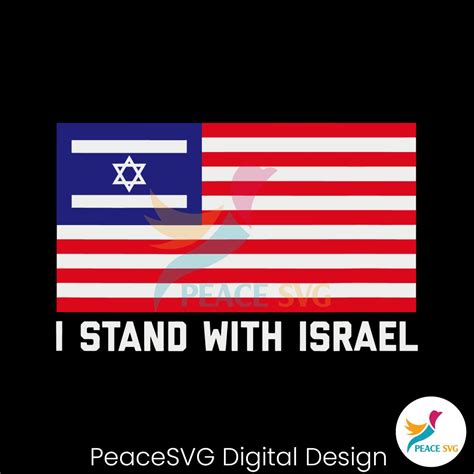 Flag Of Israel And Usa Pray For Israel Svg Digital Cricut File Peacesvg