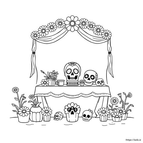Free Printable Day Of The Dead Coloring Pages For Adults