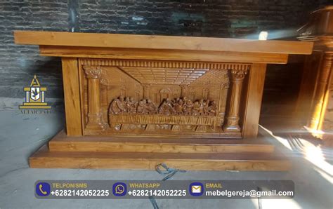 Jual Meja Altar Katolik Kayu Jati Harga Meja Altar Gereja Katolik