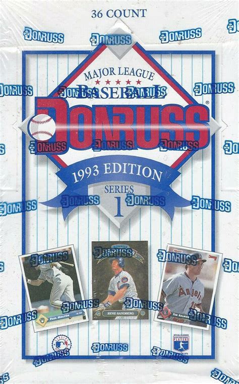 Donruss Series Baseball Cards Box Break And Breakdown