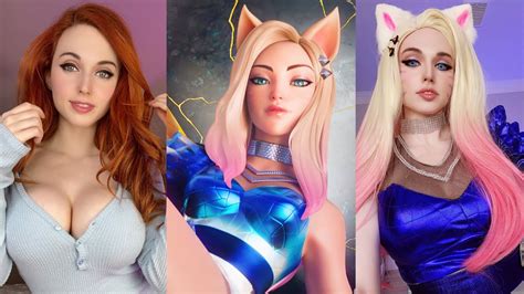 KDA Ahri Cosplay TRANSFORMATION WITH AMOURANTH! - YouTube