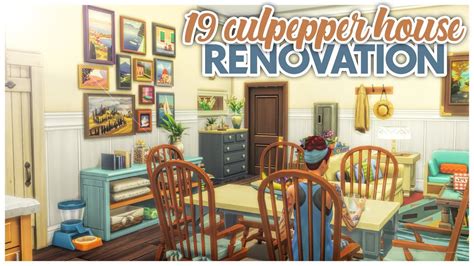 Speed Build The Sims Renovation Culpepper House Youtube