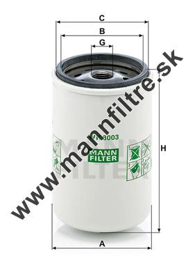 Palivový filter MANN FILTER WK 8003 x MANN FILTRE sk