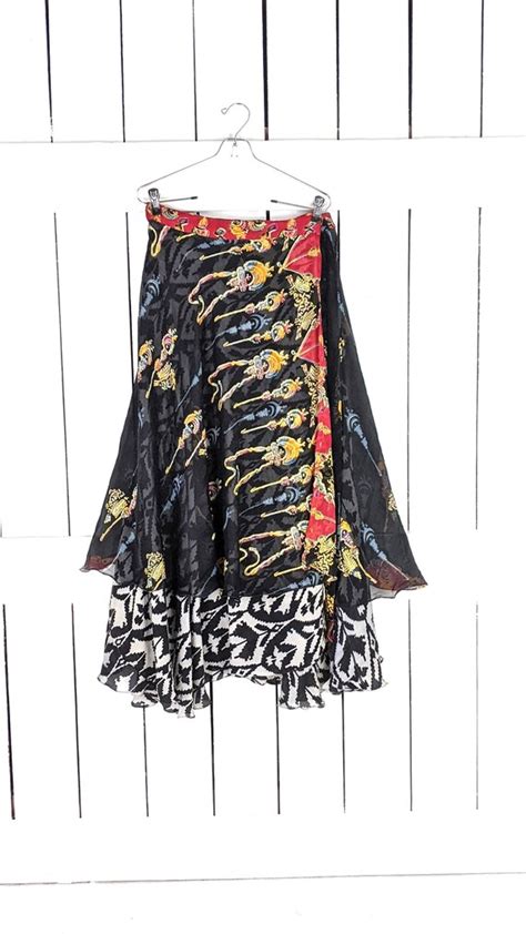 Silk Indian Wrap Skirt Gem