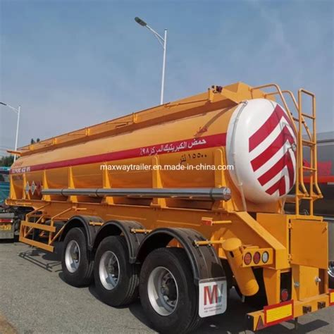 Sulfuric Acid Road Tanker M Capacity Stainless Steel Acid Tanker