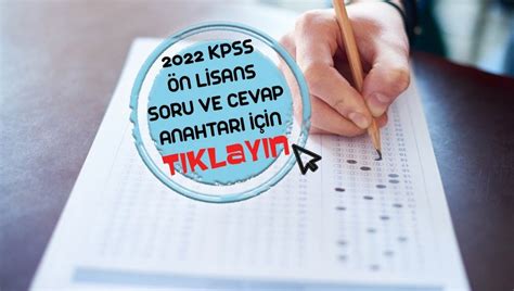 Kpss Ön Lİsans Soru Ve Cevaplari 2022 Kpss Ön Lisans Soru Kitapçığı Ve