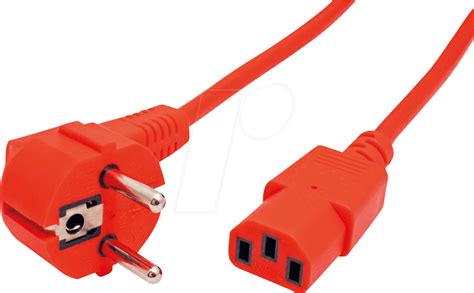 Nksk Rt Netzkabel Schutzkontaktstecker Gew M Rot C Bei