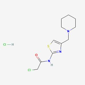 2 Chloro N 4 Piperidin 1 Ylmethyl 1 3 Thiazol 2 Yl Acetamide