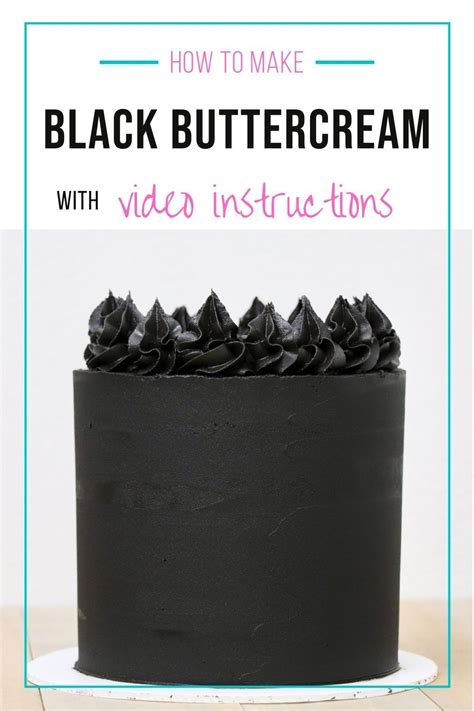 How To Make Homemade Black Buttercream Frosting Artofit