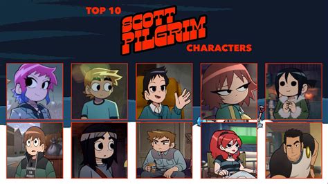 Top 10 Favourite Scott Pilgrim Characters by GeoNonnyJenny on DeviantArt