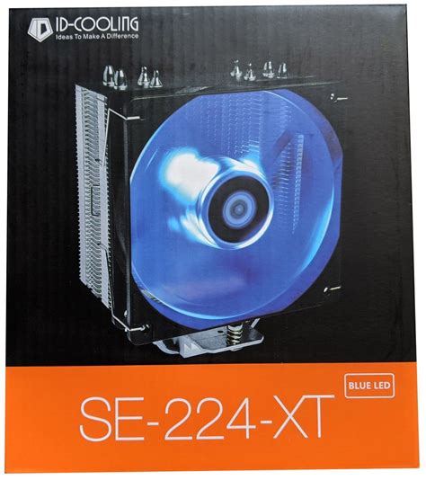 Кулер для процессора ID-COOLING SE-224-XT, серебристый/черный/синяя ...