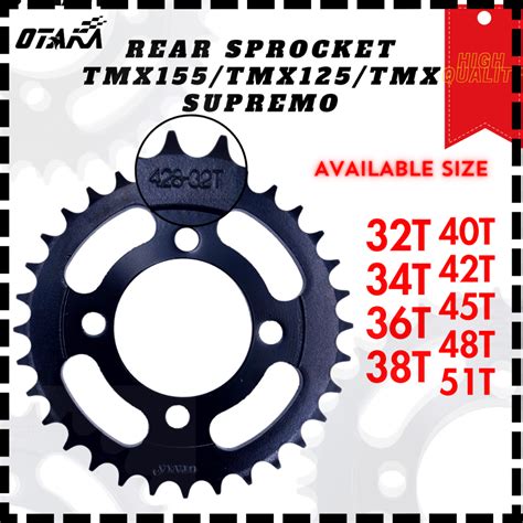 Otaka Rear Sprocket For Motorcycle Tmx Tmx Tmx Supremo Cg