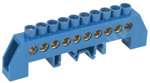 YNN10-812-10DP-K07 | Шина нулевая в комбинированном DIN-изоляторе типа ...