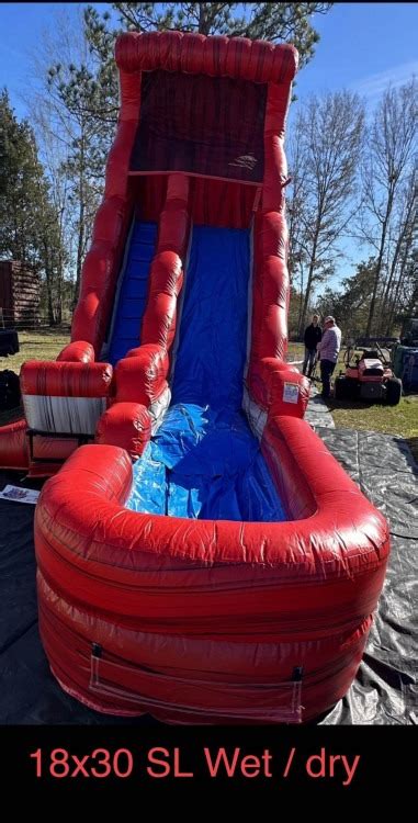 Big Red Water Slide Party With Lee Rentals