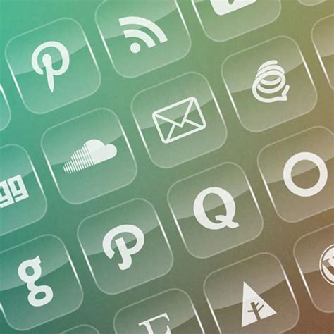 transparent social media icons   dark backgrounds