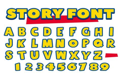 Toy Story Font Svg Toy Story Svg Toy Story Alphabet Svg Toy Story