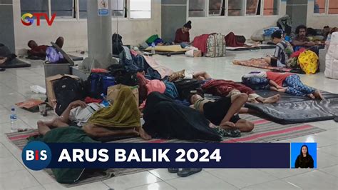 Arus Balik Ratusan Pemudik Nekat Menginap Hingga Hari Di