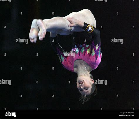 Second Placed Romanian Gymnast Steliana Nistor Is Pictured In Action