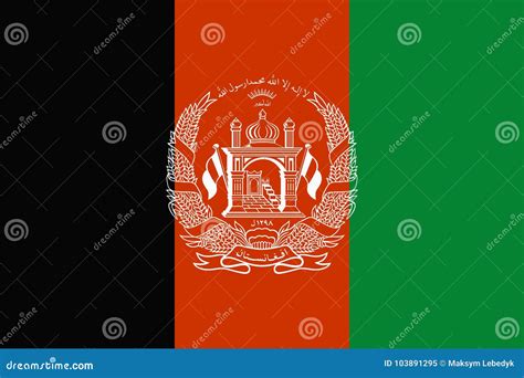 флаг Афганистана иллюстрация штока. иллюстрации насчитывающей пальто ...