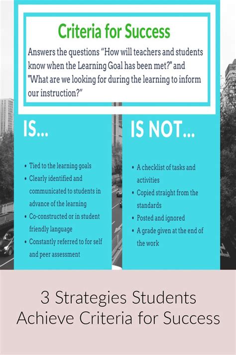 3 Effective Ways To Help Students Achieve Criteria For Success