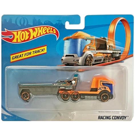 Hot Wheels Track Stars Racing Convoy szállítóautó Gyerekajándék