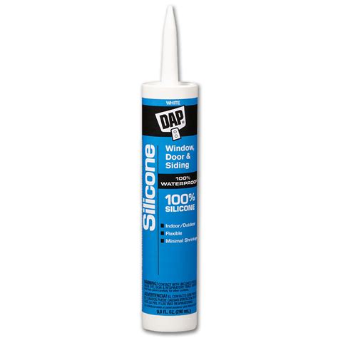 chadwell supply dap silicone clear sealant  oz