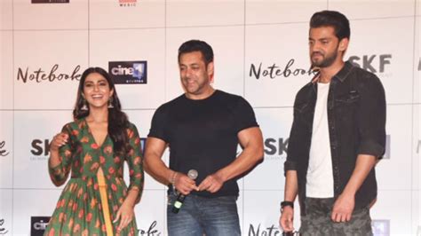 Notebook Movie Trailer Launch Salman Khan Zaheer Iqbal Pranutan