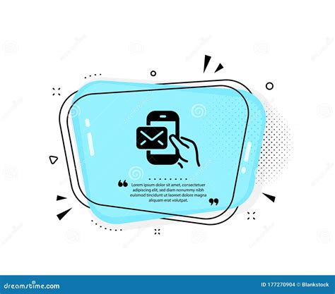 Messenger Mail Icon New Newsletter Sign Vector Stock Vector