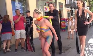 Sienna Day Scene Busty Blonde Sienna Day Disgraced Fully Nude On Dirty Public Streets Jun