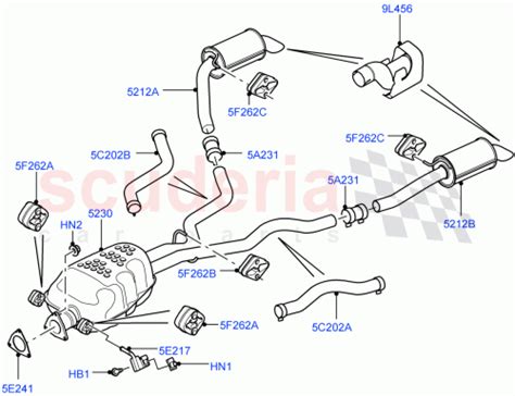 LR050949 PIPE - EXHAUST for Land Rover Discovery, Range Rover Sport