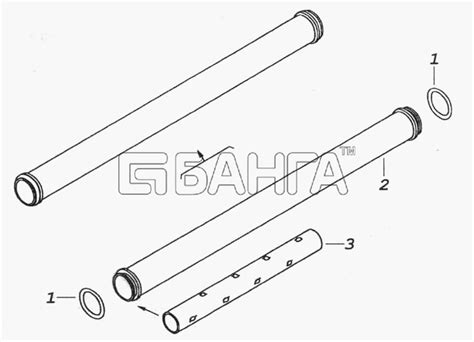 КамАЗ 740.30-260 (Евро 2) 740.1014498 Трубка сапуна с втулкой-66