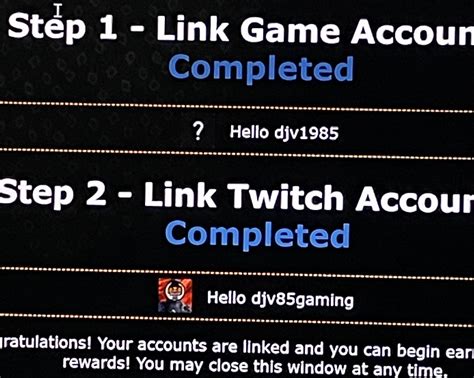 I've linked my twitch and steam account but for some reason I can't get