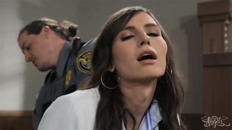 Officer Punished A Horny Shemale At The Court