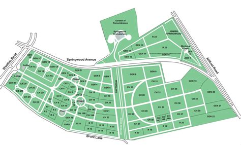 Allerton Cemetery Map Toxteth Park Cemetery