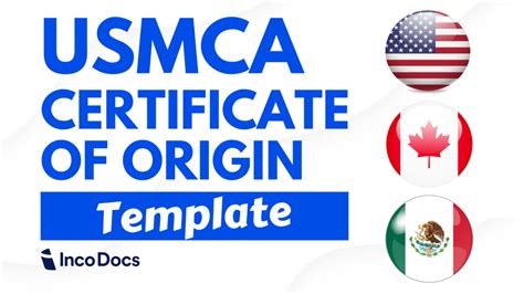 Create and Download a USMCA Certificate of Origin Form | IncoDocs