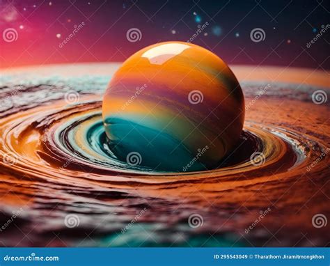 Cosmic Fusion Industrial Elements In A Futuristic Space Ai Generated