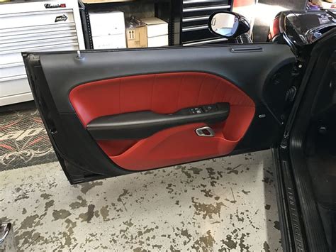 Factory Red Interior Red Interiors Challenger Audio System