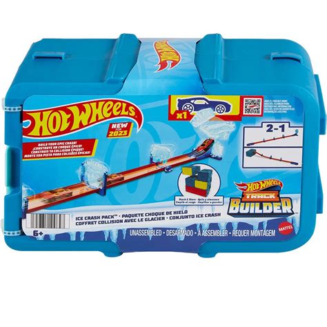 Hot Wheels Track Builder Ice Crash Pack Entertainment Earth