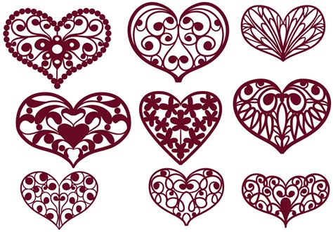 Free Cutout Hearts Vectors - Download Free Vector Art, Stock Graphics ...