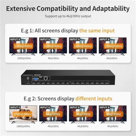 X Hdmi Matrix K Matrix Switcher In Out Hdmi Switch Rack Mount