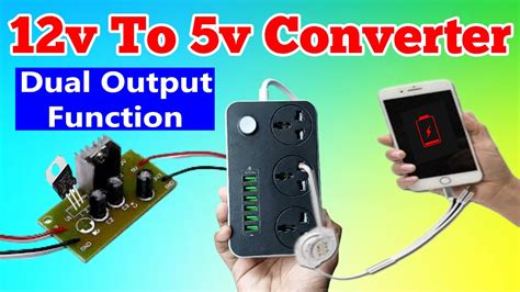 How to make 12 volt to 5 volt converter at home | 12v to 5v converter ...