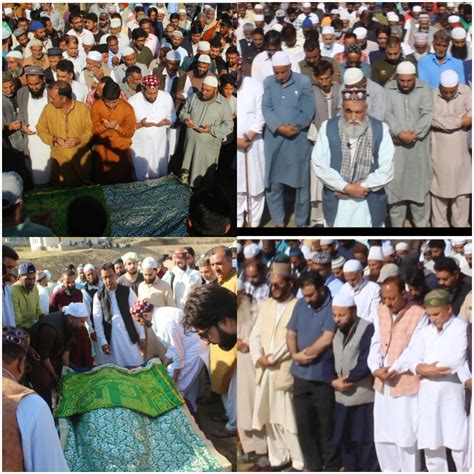 Wife Of Syed Jamat Ali Shah Bukhari Passes Awaythousands Attended Her