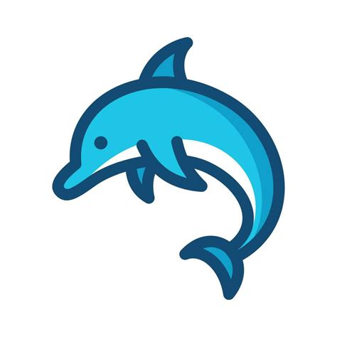 dolphin icon vector art icons  graphics