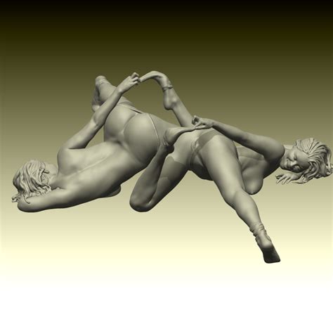 STL File Luna Nude Female Figurine Ready For D Printing Sexy STL