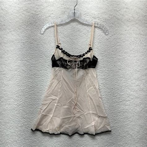 Victoria S Secret Intimates Sleepwear Victorias Secret Babydoll Chemise Slip Lingerie Xs S
